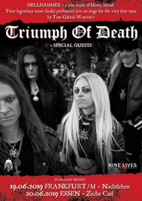 HELLHAMMER / TRIUMPH OF DEATH Celtic Frost Triptykon Venom Bathory Mayhem Marduk
