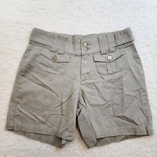 Riders Casual Chino Shorts 10M Gray 100 Cotton Casual Everyday Pockets