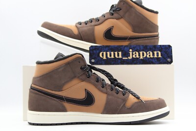 ■ NIKE Air jordan1 MID SE dark chocolate Nike Air Jordan 1 Mid SE Dark Chocolate DC7294-200 Brown