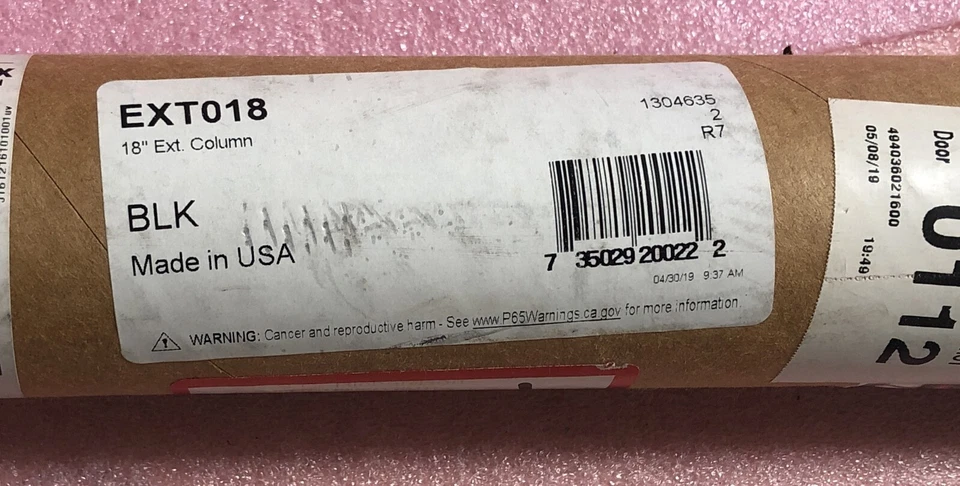 COLUMNA DE EXTENSIÓN FIJA PEERLESS EXT018, LONGITUD CAÍDA 18" - NEGRA - NUEVA EN CAJA Foto 2 de 4