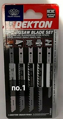 5 Stck. STICHSÄGEBLÄTTER Universal U Schaft Fitting PVC Holz Kunststoff Saubere Arbeit