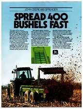 1970s John Deere 680 Manure Spreader Original Print Advertisement (8.5in X 11in)