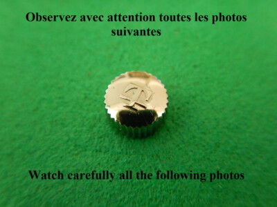 KRONE AUFZUG ACIER TISSOT KNOPF KRONE Ø 5,5 Mm TAP 0,9 DICK 3,2 Mm