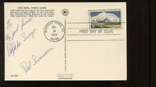 RED SWANSON ALASKA POLITICIAN SIGNED GOLD CREEK PANNING CARD LV6076