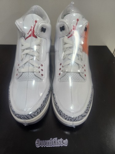 NIKE AIR JORDAN 3 RETRO WHITE CEMENT REIMAGINED SNEAKERS DN3707-100 US Size 13 - Picture 3 of 7