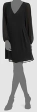 I.N.C. International Concepts Women's Casual Mini Shift Dress, Black, sz L