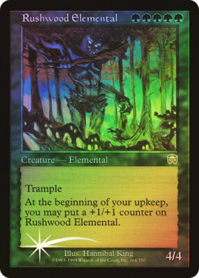 FOIL Rushwood Elemental ~ Mercadian Masques [ EX ] [ Magic MTG ]