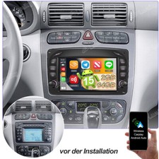 2+64G Android 15 Autoradio F&uuml;r Mercedes Benz CLK W209 W203 W463 W639 GPS Nav FM
