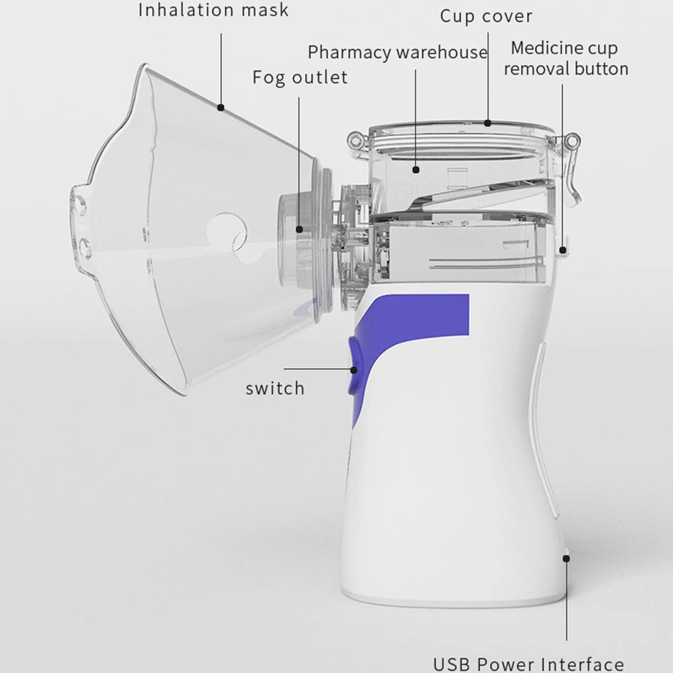 Mini machine ultrasonique portative de nébuliseur d'enfants adultes d'enfants - Bild 4 von 4