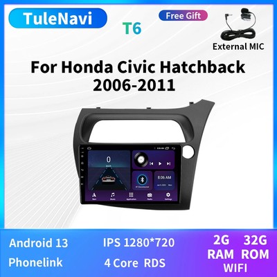 For Honda Civic Hatchback Multimedia Player 2K Screen Car Radio GPS Navigation