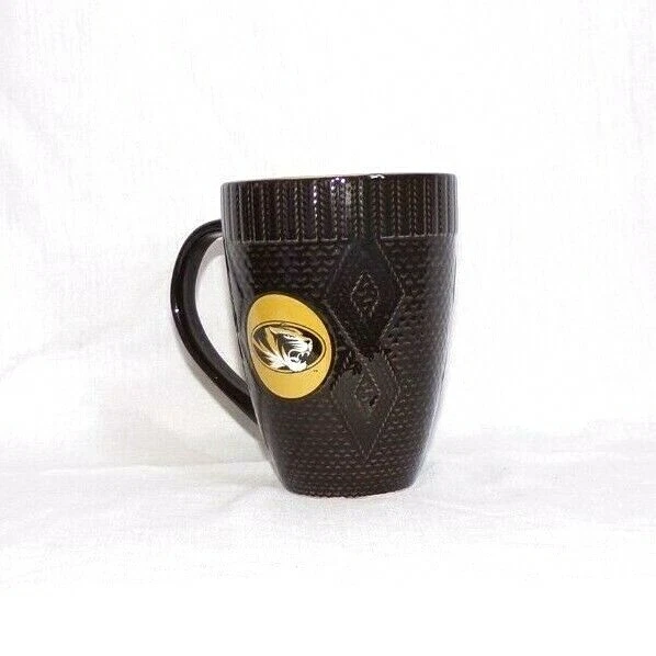Memory Company Mizzou Tigers MO College Café Taza de Té Taza Negro Dorado Suéter Foto 3 de 4