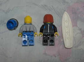Lego 60011 Surfer Rescue - Coast Guard Rescuer, Surfer Minifigure Figures  