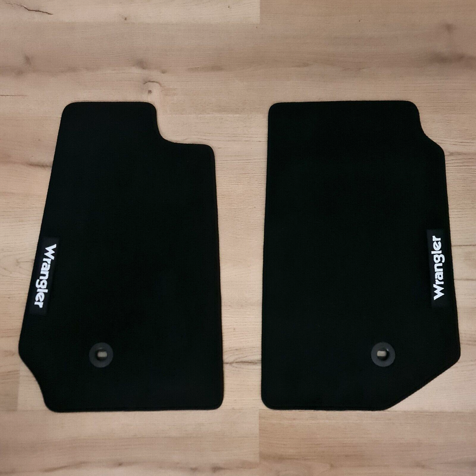 Black Velour Car Floor Mats For Jeep Wrangler - Waterproof & Heavy Duty Set Of 4
