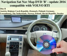 Navigation Sat Nav Map DVD 'B' - update 2016 -compatible with VOLVO RTI -Germany