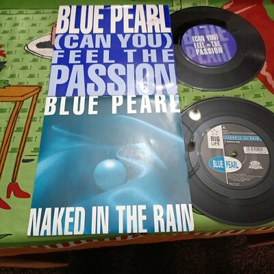 Blue Pearl 2x7'' Naked In The Rain & Feel The Passion Sehr guter Zustand/Sehr guter Zustand + BoxW