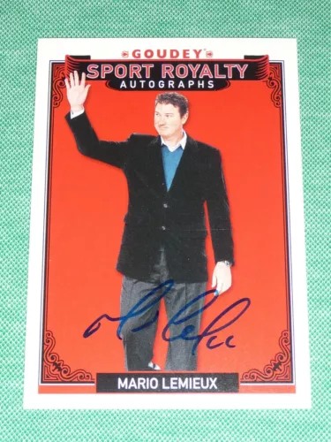 2016 Upper Deck MARIO LEMIEUX AUTO Goodwin Champions Goudey Sport Royalty *RARE*