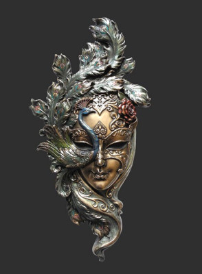 Venetian Mask Pavone The Peacock Wall Decor Carnival Venice Masquerade 20405