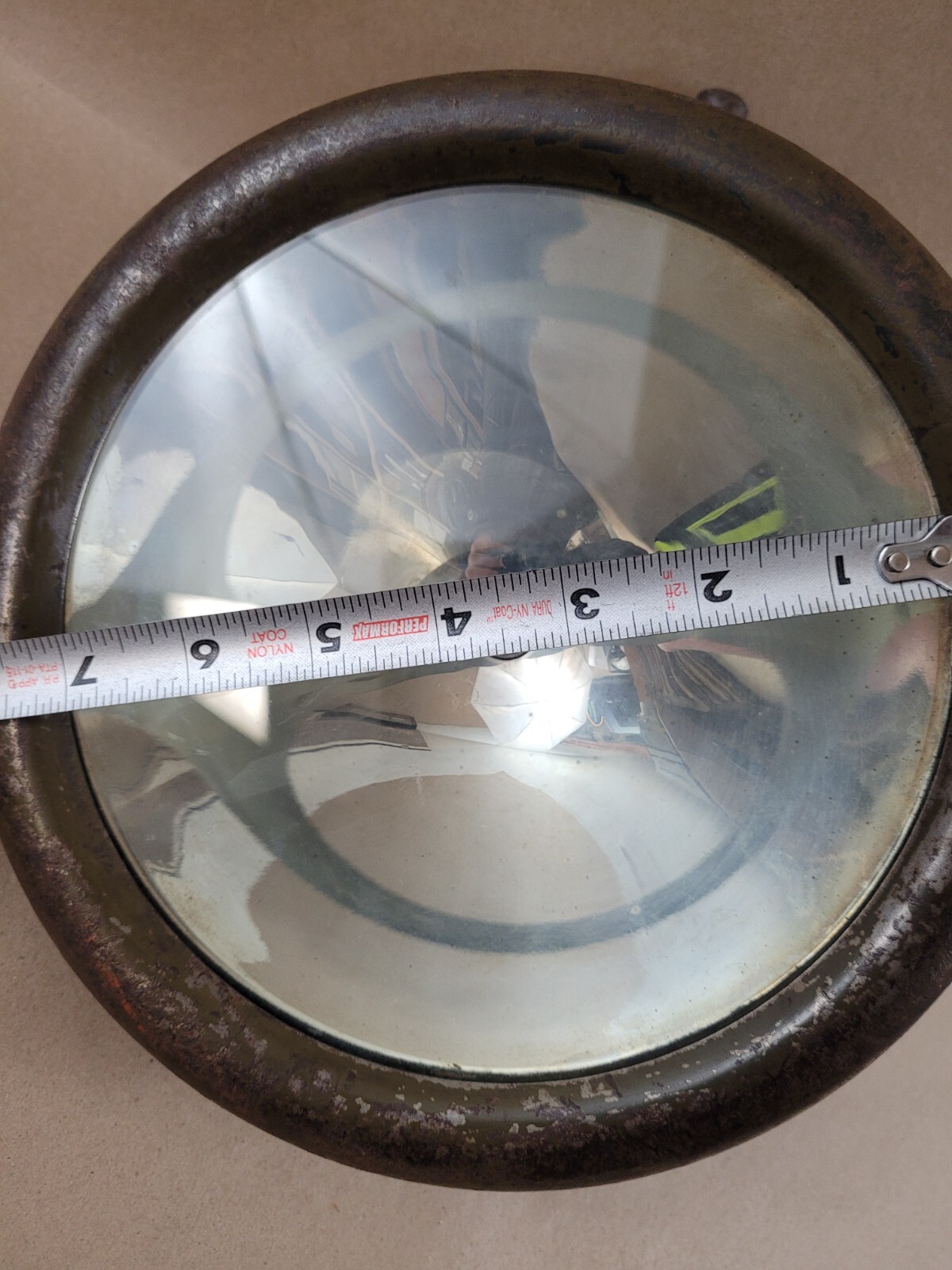 Vintage Victor Headlight Head Lamp w/Spotlight Search Light OD Green Military?