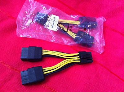 1X DUAL 8 PIN TO 8 PIN PCIE  VGA CARD Power Cable for Tesla K80 M40 M60 Grid M60
