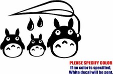 Totoro Rain Drops Graphic Die Cut decal sticker Car Truck Boat Window Bumper 12"