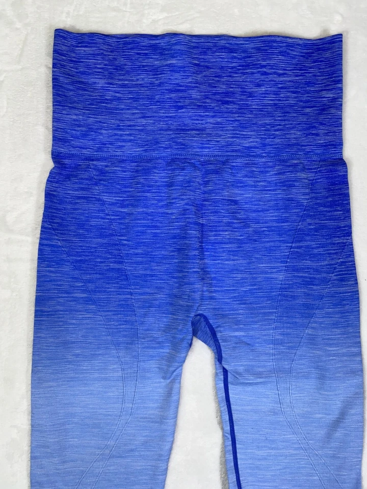 Леггинсы Yelete с высокой талией Dip Dye Ombre Activewear женские размер XLarge синие - Изображение 2 из 4