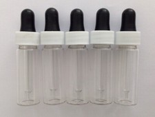 10 x Clear Glass 10ml Pipette Bottle Eye Ear Drop Dropper Aromatherapy