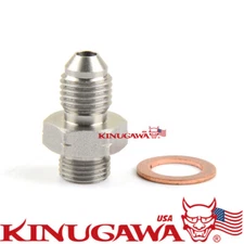 Stainless Turbo Oil Feed Adapter 7/16-24 1.0mm Garrett GT25R GT28R GT30R GT35R