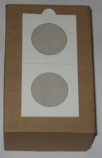 100 Lighthouse Self Adhesive 2x2 Half Dollar 32.5mm Coin Flips paper holders