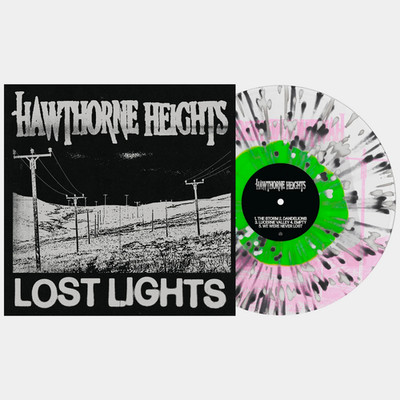Hawthorne Heights: Lost Lights Neon Green/Clear w/Blk/Wht Splatter Vinyl EP/700.