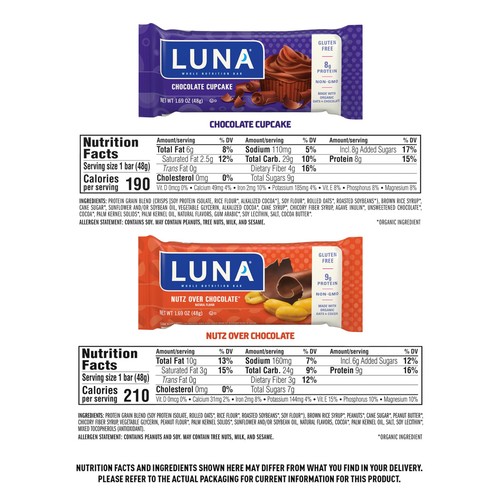 - Variety Pack - Nutz Over Chocolate and Chocolate Cupcake Flavor - Snack Bar... - Picture 6 of 8
