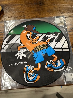 Serato A Trak Running Man Nike White label 12  Control Vinyl