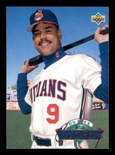 1993 Upper Deck with On Deck with #D3 Carlos Baerga Indians