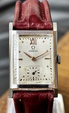 Vintage Art Deco Omega Tank Watch 1939 Cal R17.8