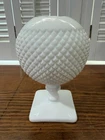 Vintage Westmoreland English Hobnail Milk Glass Ivy Ball Vase Diamond Point Bowl