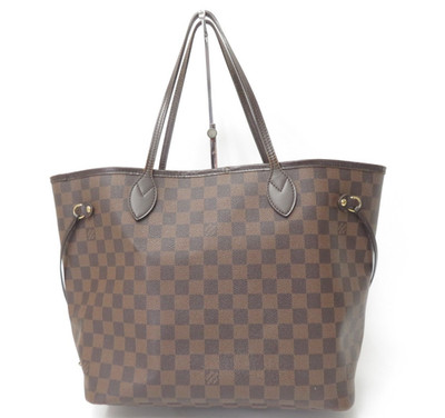 echt Louis Vuitton Damier Ebene Neverfull MM Beuteltasche Tasche S#51345