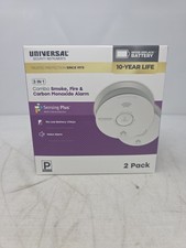 USI 2-Pack 10-Year Battery Combination Smoke and Carbon Monoxide Detector. New