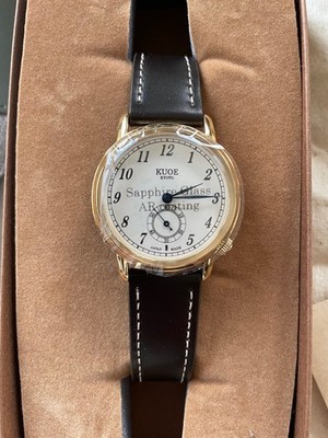 KUOE OLD SMITH 90-007 Automatic Mechanical Watch Gold With Blued