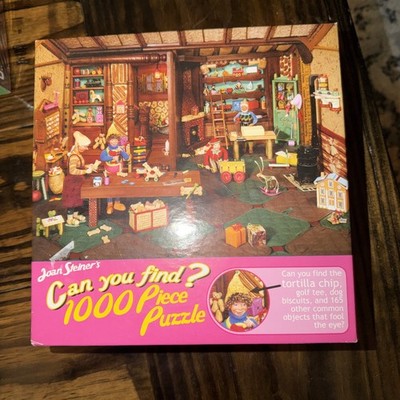 Elves Workshop Can You Find? 1000 piece Puzzle New Ceaco Joan Steiner s '