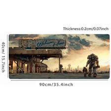 40 90cm Anime Fallout Large Mouse Pad - Ultra-Smooth Surface, Non-Slip Waterproo