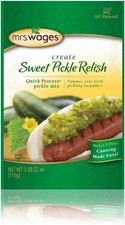Mrs Wages Sweet Pickle Relish Mix 3.9 oz (Pk of 6)