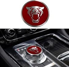 MAXDOOL Gear Shift Knob Cover Decoration Trim Sticker for Jaguar XF XE XJ F Red
