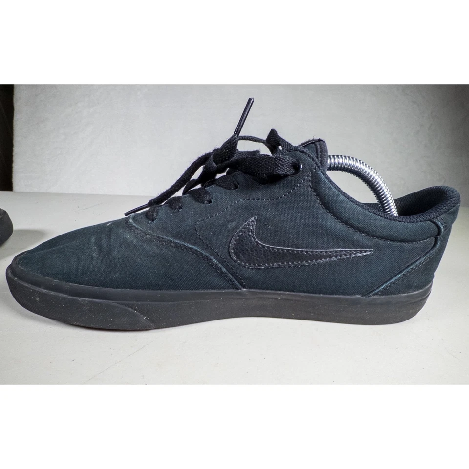 Nike SB Chron 2 Zapatos de Skate de Lona Negros Hombres EE. UU. 10.5 CD6275 001 Tenis de caña baja Foto 3 de 4