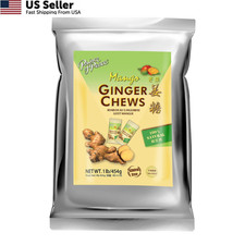 Prince of Peace Ginger Chews with Mango, 1 lb. Candied 1 Pound Pack 1