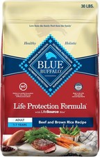 Blue Buffalo Life Protection Adult Beef and Brown rice recipe Dry Dog Food 30lb