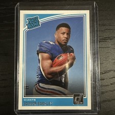 2018 Saquon Barkley Donruss #306 Rated Rookie Card RC. rookie card picture