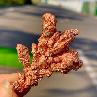 38G Rare!! iridescent Native Copper crystal mineral specimen