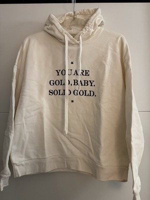 SET Hoodie Ecru Größe 40 Selten Getragen Schriftzug Top Zustand