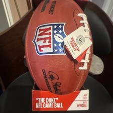 Wilson Duke Official NFL Game Ball signed by Dallas great Leighton Vander Esch