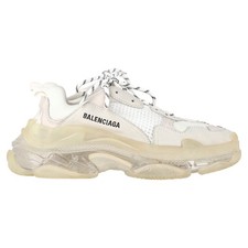 Balenciaga Triple S Sneaker mit transparenter Sohle in weiß Polyester Damen ecru Größe 40