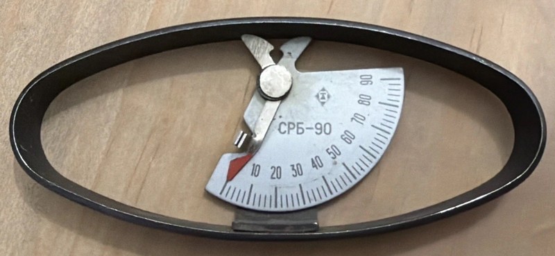 Vintage Soviet USSR Antique Strength Test Dynamometer Grip Scale Equipment 90 Kg